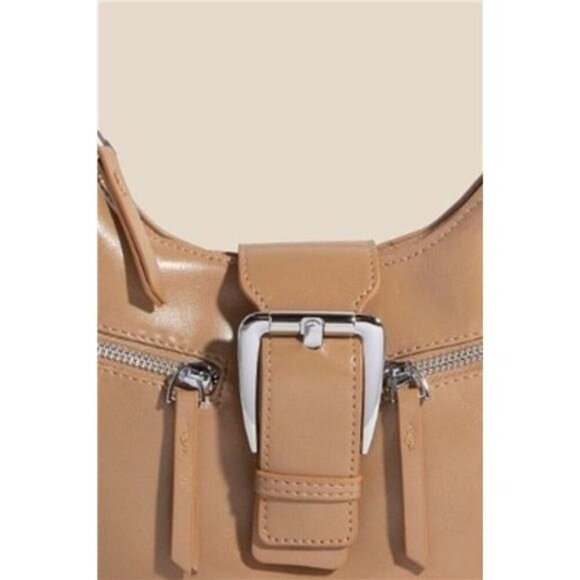 Fame Large Buckle Triple Zipper Hand Bag - Picture 3 of 3